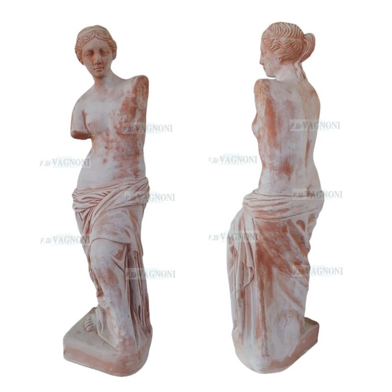 STATUA IN TERRACOTTA TOSCANA VENERE "MILO" Cm. 82